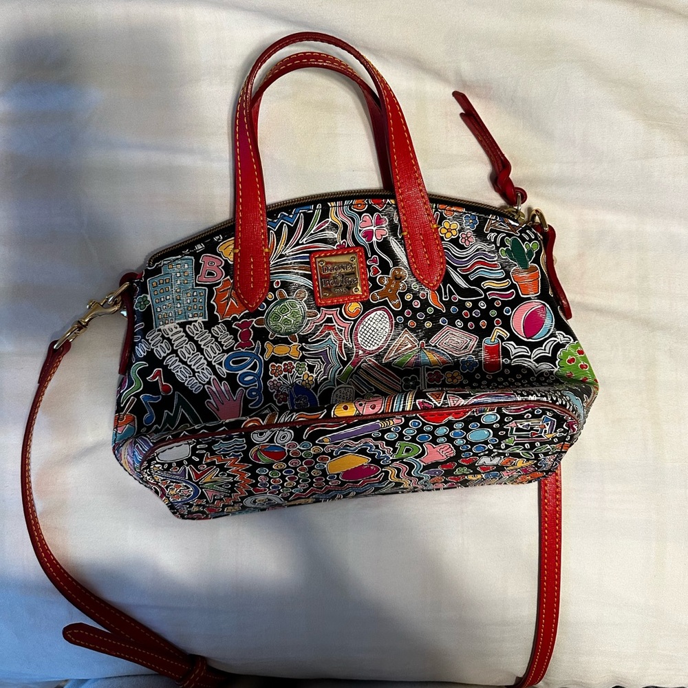 Vintage Dooney & Bourke Whimsy Ruby Bitzy Satchel